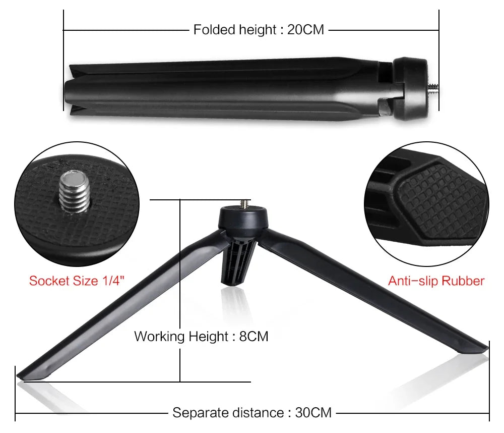 10" 26cm Dimmable LED Ring Light Kit with Tripod – 120 Beads USB Selfie & Live Streaming Lamp for Photography, Video & Makeup