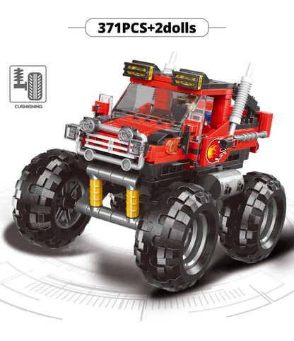 ZKZC Technical Off-road Racing Vehicle Truck Car Model Building Blocks City Monster Trucks Bricks Toys For Children Gift