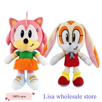 Sonic shadow  peluches toy 20-45cm cartoon hedgehog Amy Rose knuckle tail soft stuffed doll child birthday Sonic peluches toys