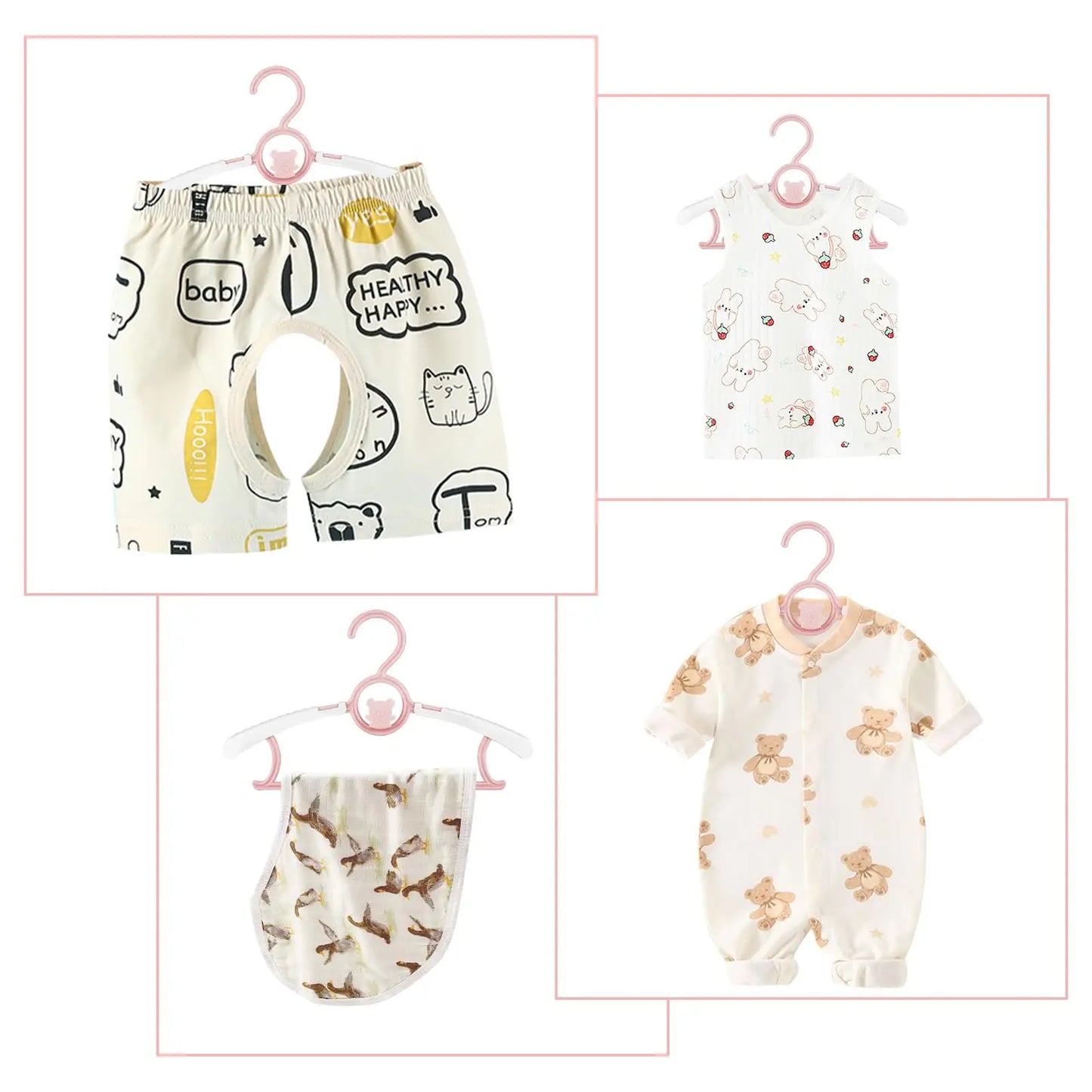 Non-slip Baby Clothes Hanger Adjustable Storage Hangers Plastic Multi-Functional Clothes Hanger, Clothing Store，Family