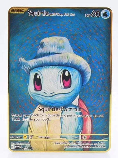 Pokémon 32er-Karten Goldmetall-Pokémon-Karten Englisch Harte Eisenkarten Mewtu Pikachu Gx Glurak Vmax Paket Spielkollektion