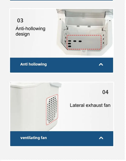 15KG Ice Machine Portable Electric Ice Maker Machine Mini Countertop Ice Cube Maker Appliance Home Commercial Ice Ball Maker