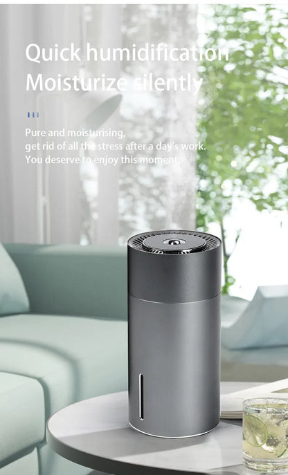 LED Light Aromatherapy Machine Humidifier Diffuser for Car Small Air Humidification Home and Bedroom Big Spray 260ml