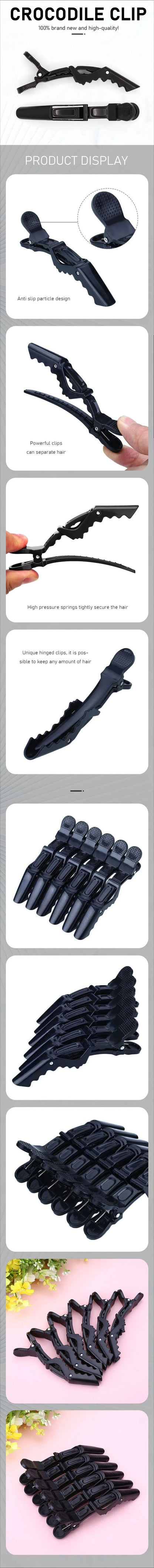 Hot 6pcs/lot Plastic Hair Clip Hairdressing Clamps With 1 Roll Disposable Haircut Necks Hairdressing Collar Hairdressing Set