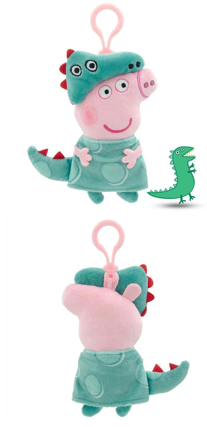 Peppa Pig 12cm Small Pendant Plush Doll George Pig Backpack Pendant Key Decoration Children's Gifts Cartoon Anime Toy Ornaments