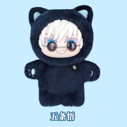 Genuine Eaki Jujutsu Kaisen Season 2 Cat Park Party Gojo Satoru Blind Box Plush Doll Bag Pendant Model Collection Gifts