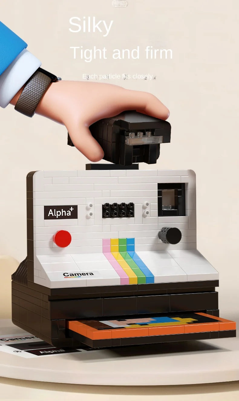 Vintage Model Mini Building Block 802pcs  Retro Camera Adults Collection Ornaments IDEAS Series Toys Girl Birthday Gifts