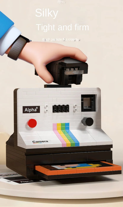 Vintage Model Mini Building Block 802pcs  Retro Camera Adults Collection Ornaments IDEAS Series Toys Girl Birthday Gifts