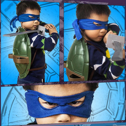 Children Cosplay Ninja Mask Weapon Knife Nunchakus Fork Darts Knife and Knife Can Wear Anime Dress Parties Turtles Costumes