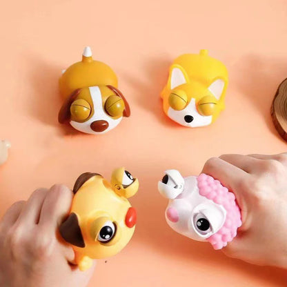 Creative Funny Eyeball Burst Squeeze  Eye Toy   Love sleeping dogs Pinch Toys Adult Kids Stress Relief Fidget Toy  Doll Toy