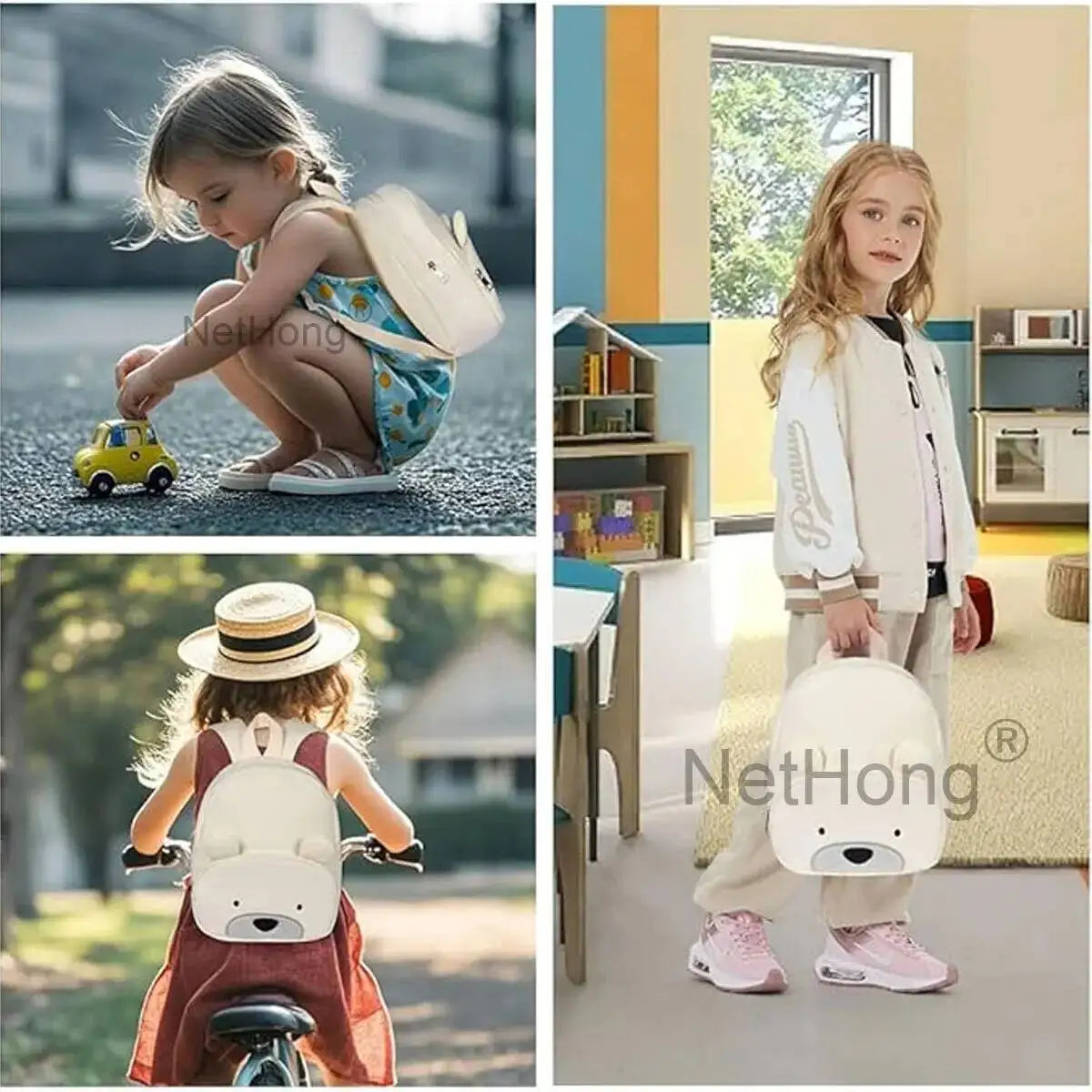 Bear/Dog Cartoon Backpack Large Capacity Student School Bag Cute Travel Gift~