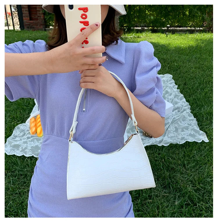 Fashion Exquisite Shopping Bag Retro Casual Women Totes Shoulder Bags Female Leather Solid Color Chain Handbag for Women 2023