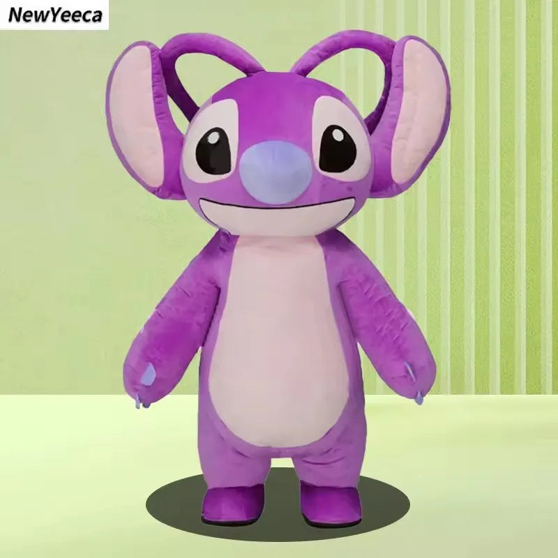 Giant Blue Stitch Inflatable Mascot Costume Disney Character Cosplay Costume Disney Advertising Fancy Dress Anime Adult Suits