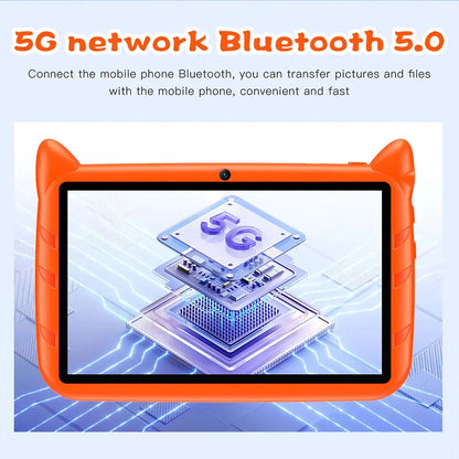 2024 New 7-inch WIFI Children's Tablet Four Core 4GB RAM 64GB ROM Game Education Children's Gift Android 9.0