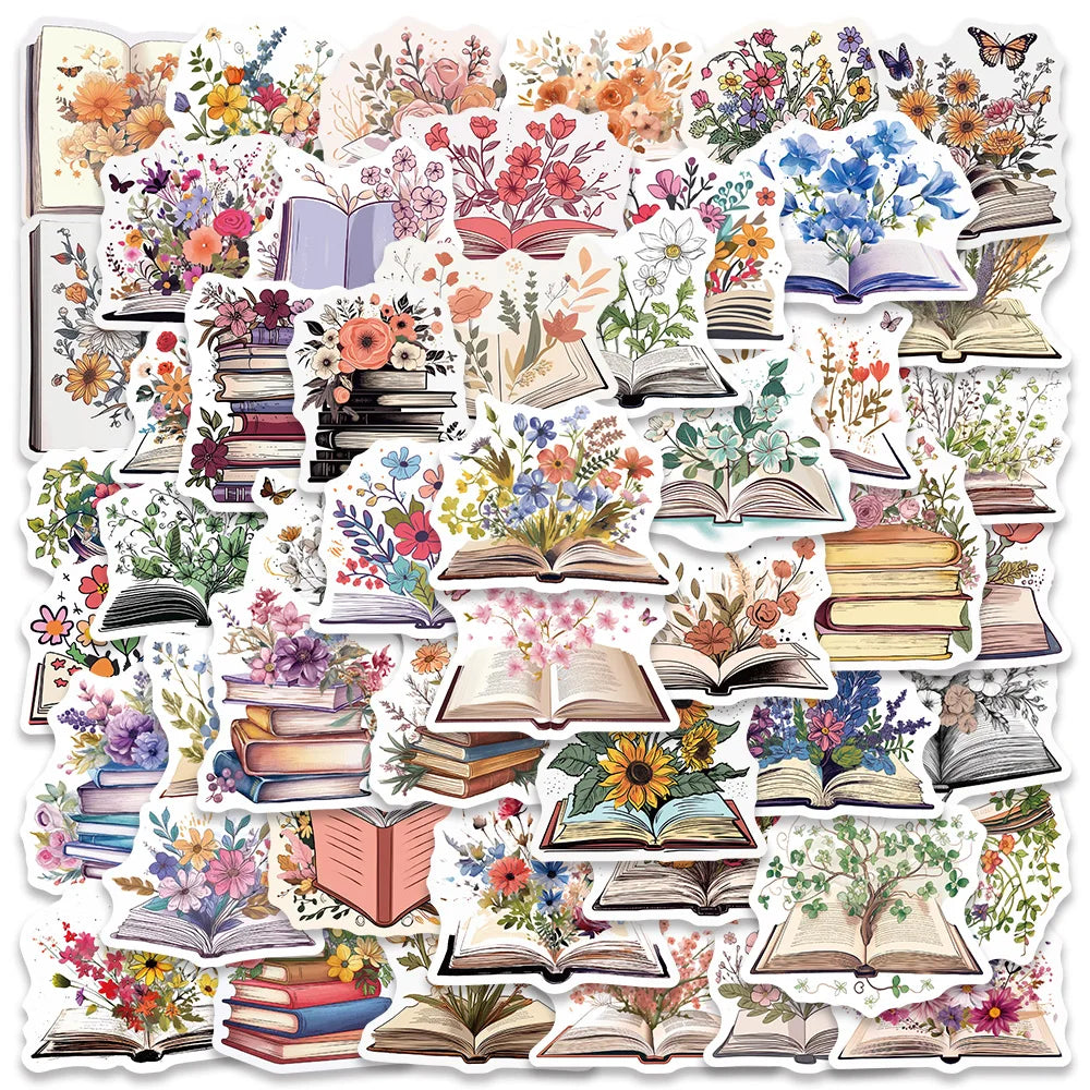 50PCS Smutty Dark Romance Bookish Spice Reader Girl Cartoon Booktok Sticker Aesthetic Car Kindle Ipad Phone Laptop Diary Sticker
