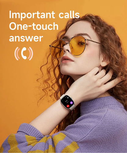 New Smart Watch Android IOS Phone 1.44 Inch Color Screen Bluetooth Call Blood Oxygen/Pressure Monitoring Smart Watch Women Men