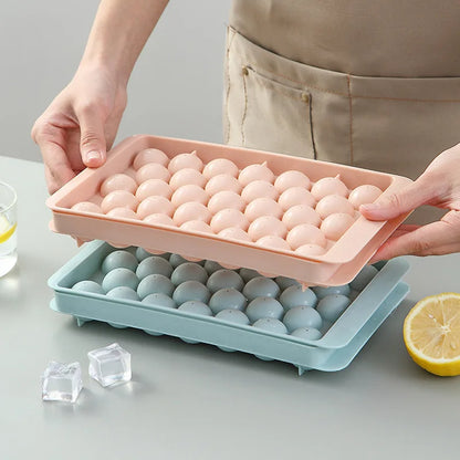 33 Ice Boll Hockey PP Mold Frozen Whiskey Ball Popsicle Ice Cube Tray Box Lollipop Making Gifts Kitchen Tools Accessories