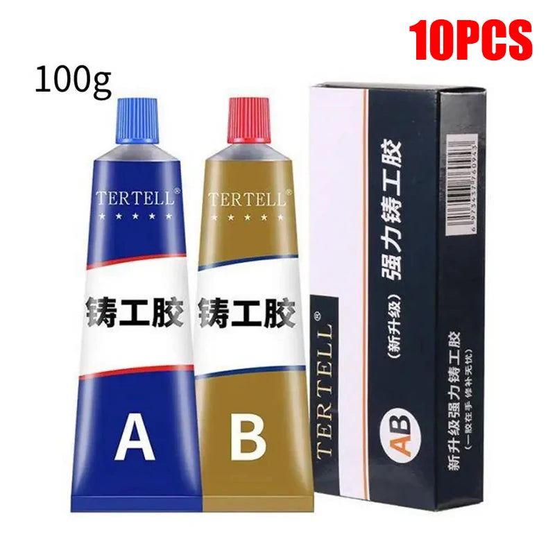 ZEXEF High Strength Metal Repair Glue Magic Repair Glue Welding High Temperature Resistant AB Glue for Metal Plastic Wood