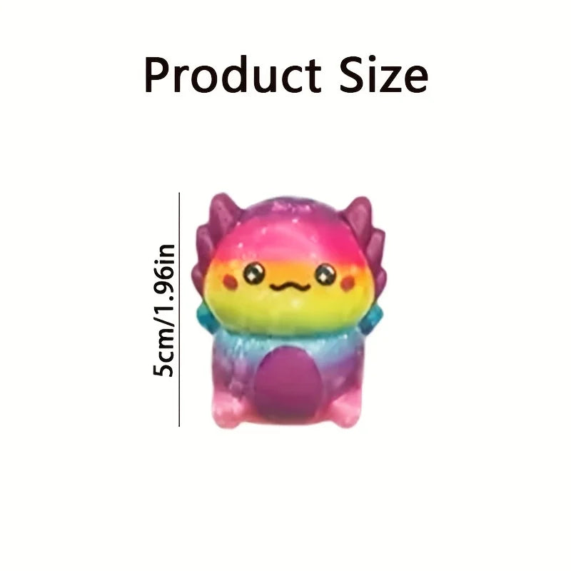12/24PCS Kids Adult Mini Kawaii Newt Cute Stress Relief Squeeze Toys Random Slow Rising Toy Carnival Goodie Party Send Gift