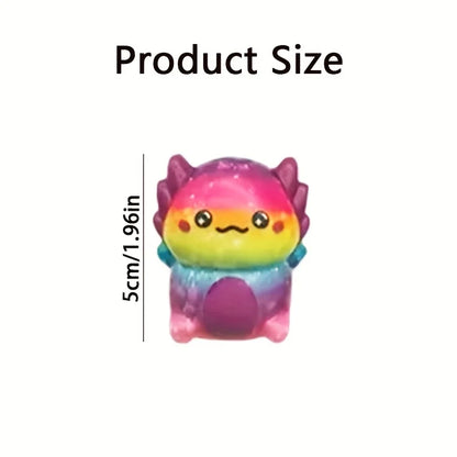 12/24PCS Kids Adult Mini Kawaii Newt Cute Stress Relief Squeeze Toys Random Slow Rising Toy Carnival Goodie Party Send Gift