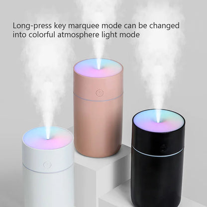 Colorful Portable Air Humidifier USB Rechargeable Wireless Home Car Mini Air Atomizer Aroma humidificador Essential Oil Diffuser