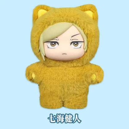 Genuine Eaki Jujutsu Kaisen Season 2 Cat Park Party Gojo Satoru Blind Box Plush Doll Bag Pendant Model Collection Gifts