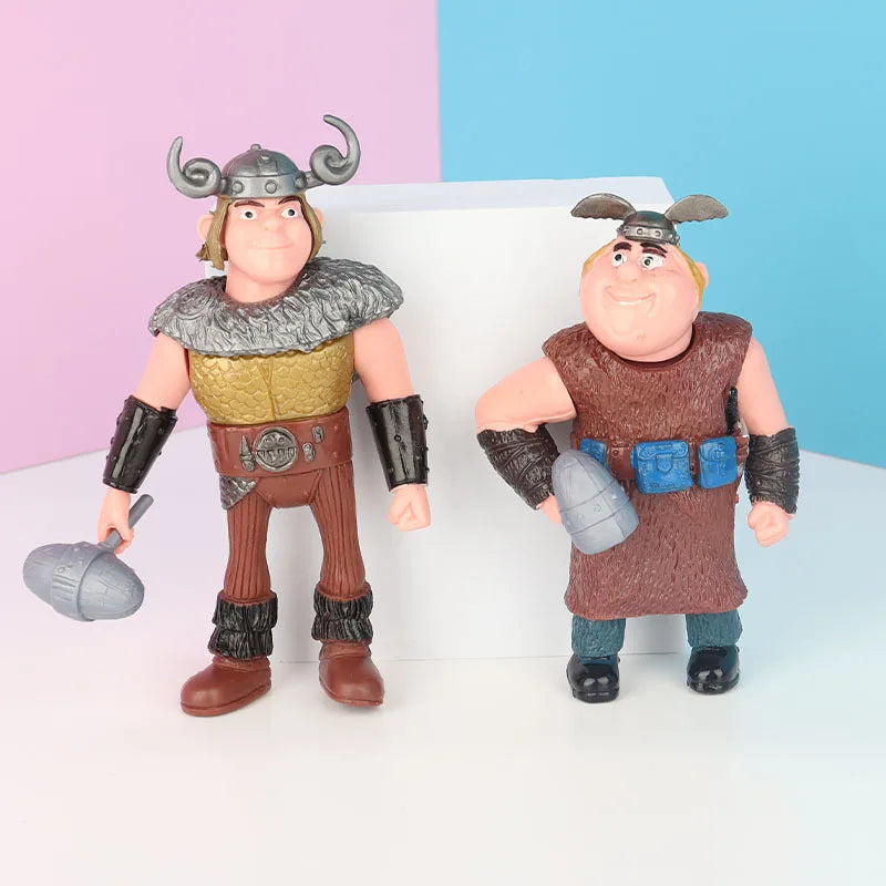 8pcs/set How To Train Your Dragon The Hidden World Toothless Night Fury Mini Anime Figure PVC Action Figures Model Dolls Toys