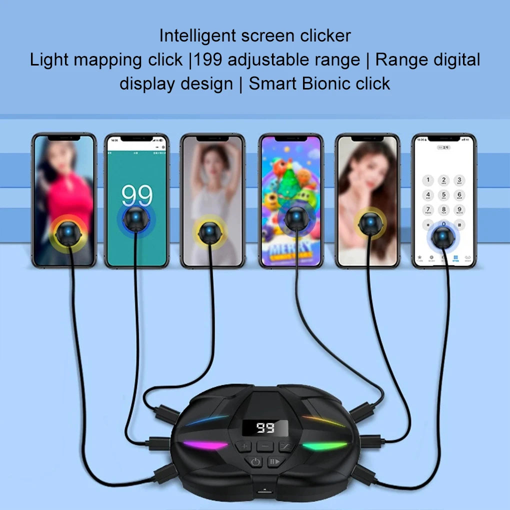 G55 Auto Clicker Physical Simulation Finger Click Device Adjustable Finger Clicking Simulator Game Clicker For Live Broadcast