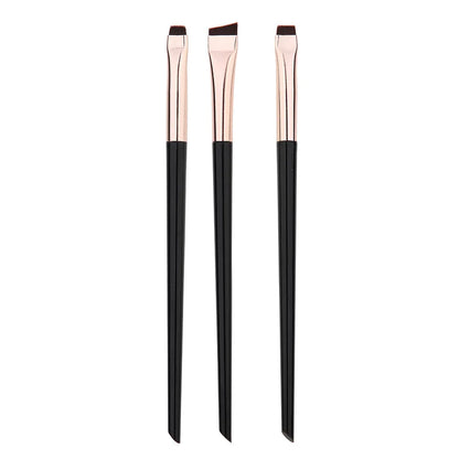 3pcs/set Blade Eyeliner Brush Eyebrow Brush Portable Flat Fine Eye Liner Brow Contour Makeup Brushes Makeup Tool