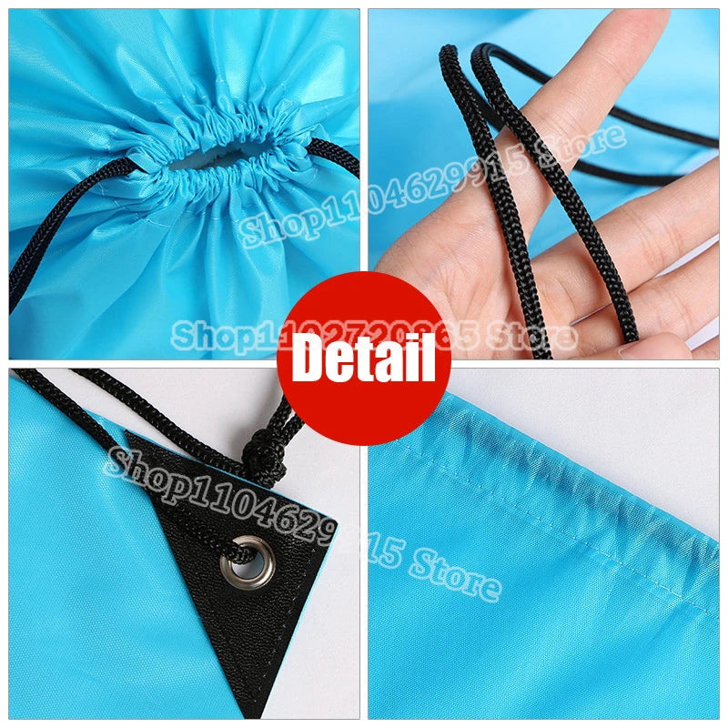 Dragon Ball Drawstring Bag Boys Goku Anime Figure String Pocket Swimming Pool Clothes Shoes Storage Waterproof Backpack Gifts