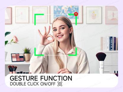 C22 AI Face Tracking Handheld Gimbal Stabiliser 360° Rotation Shoot Selfie Stick Tripod for Mobile Phone, 1/4'' Screw for Camera
