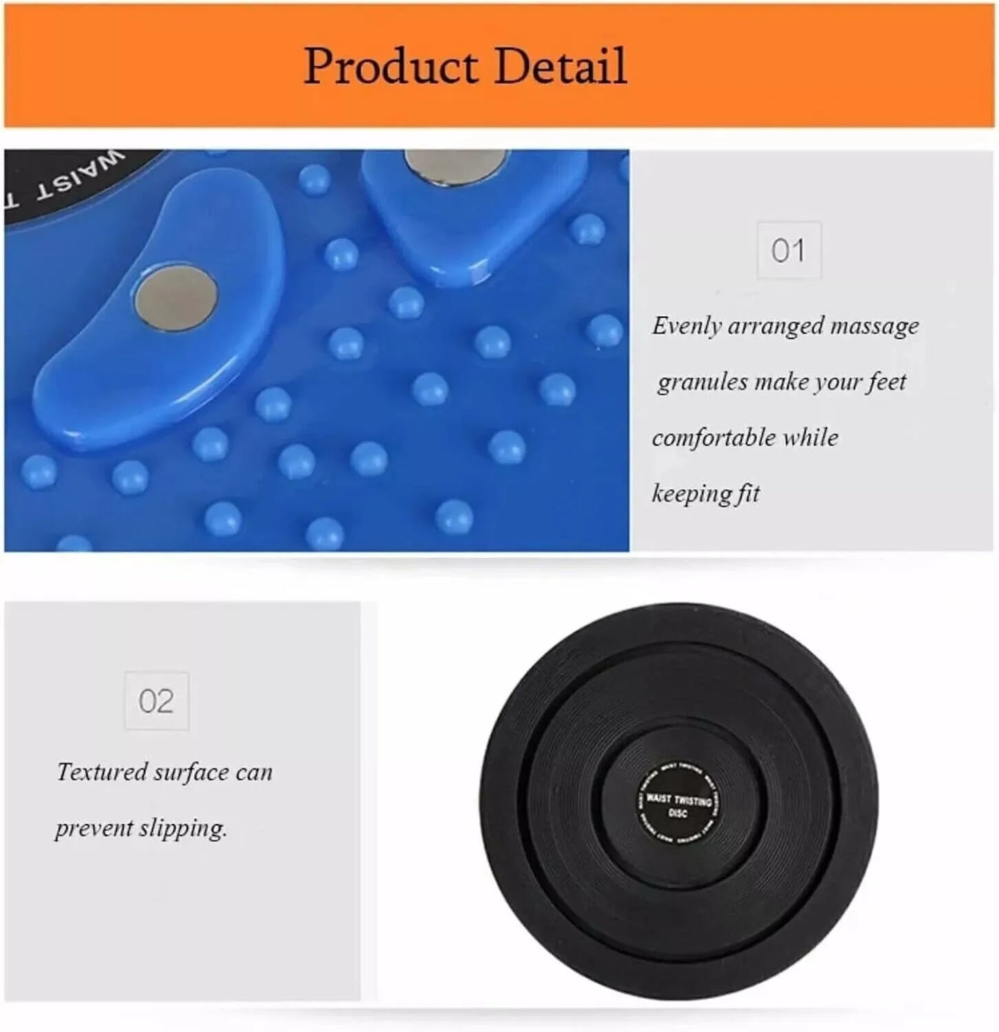 Body Shaping Waist Twisting Disc Balance Board Waist Whisper Exerciser with Rope