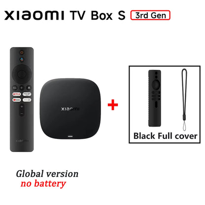 Global Version Xiaomi TV Box S 3rd Gen 4K Ultra HD 2G 32G WiFi BT5.2 Google TV Cast Netflix Smart TV Box Media Player 2025