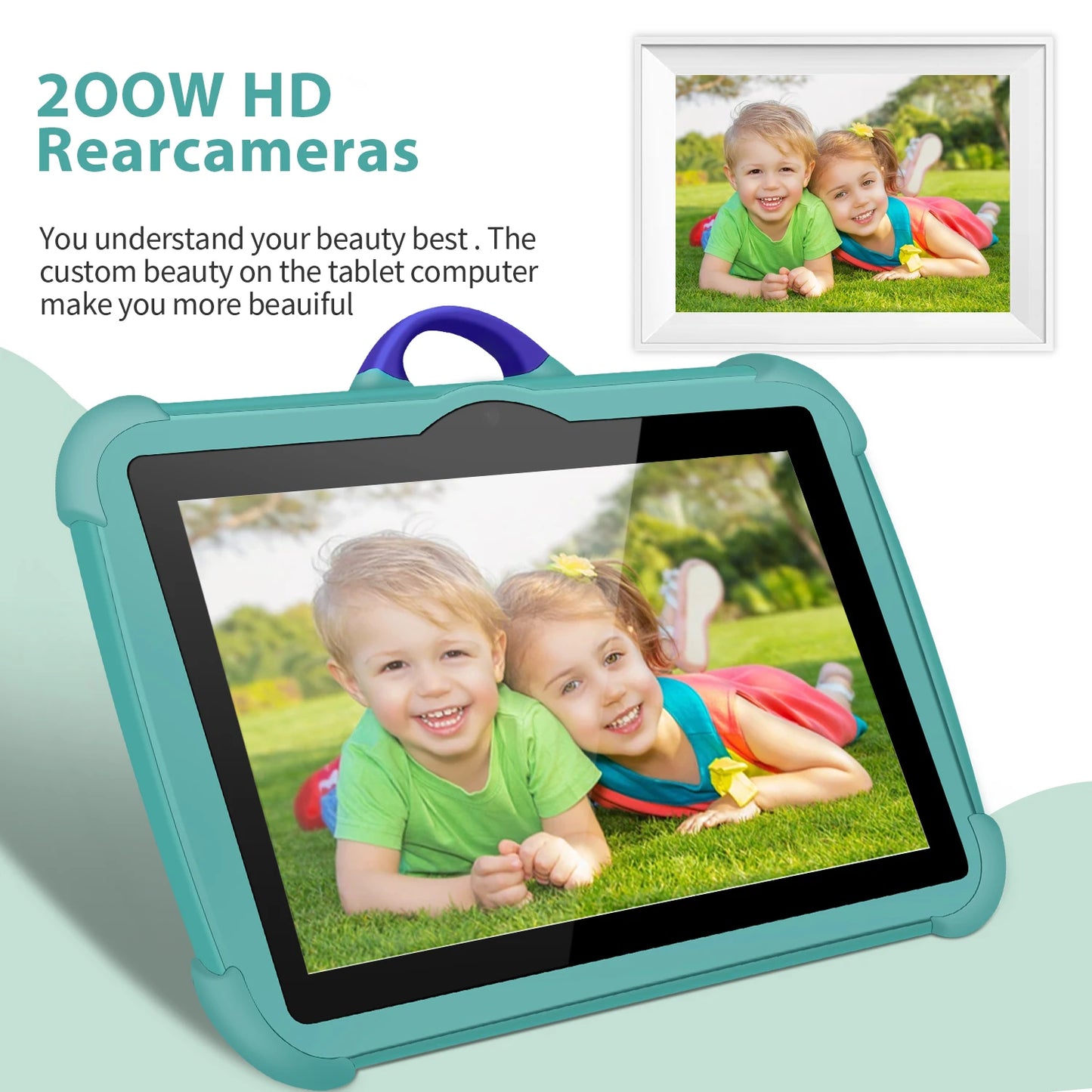 7 Inch Kids Tablet PC with Android 13 Quad Core 4GB RAM 64GB ROM Educational Learning Children's Favorite Cheap Simple Design