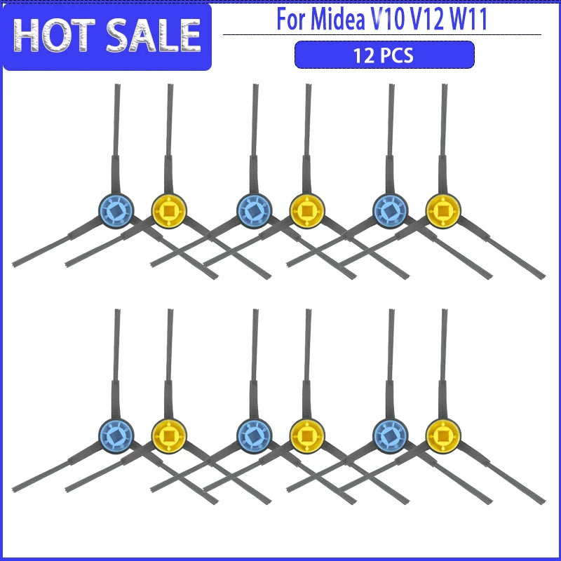 Main Side Brush HEPA Filter Mops Colth Dust Bag For Midea V10 V12 W11Robotic Vacuum Cleaner Accessories