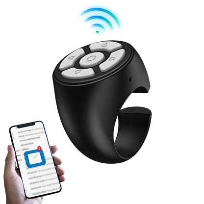 Wireless Fingertip Remote Control Ring Blue Tooth Scroller Page Turner Clicker For Mobile Phone Selfie Button Mobile Controller