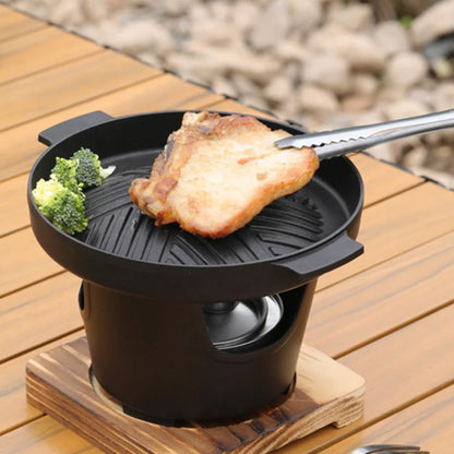 Japanischer Ein-Personen-Backofen, abnehmbarer japanischer Spirituskocher, tragbarer Mini-Grillherd, japanischer rauchfreier Spirituskocher