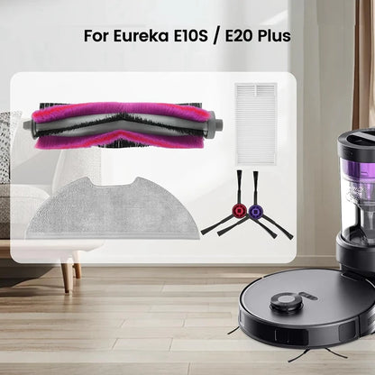 JDZD Accessories Kit Replacement For Eureka E10S / E20 Plus Robot Vacuum Cleaner Parts