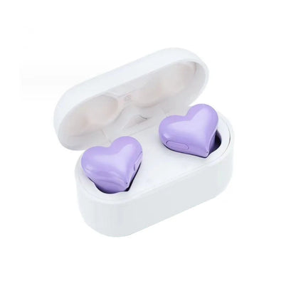 New  Heart Shaped Wireless Bluetooth Headphones Heart Shaped Earphones woman Earphone High Quality Heart Earbuds Girl Gift