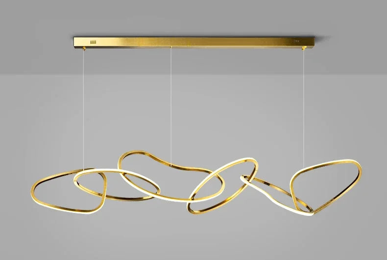 Modern Simplicity Circle LED Pendant Lights for Dining Living Home Decor Hanging Ring Chandelier Lamp Fixture