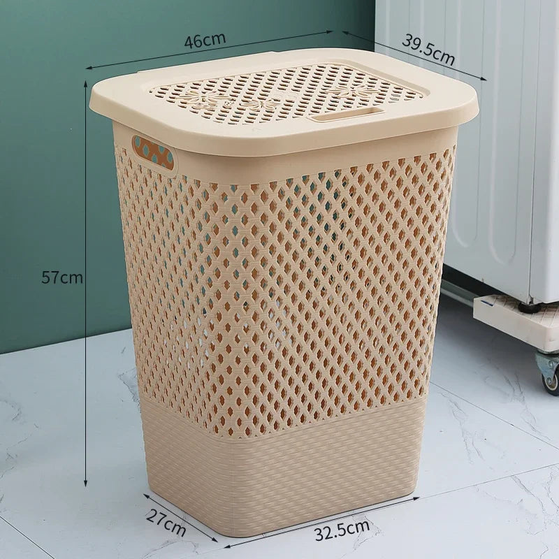 Multi-functional Plastic Household Dirty Laundry Baskets Bathroom Clothes Storage Bucket Living Room Children Toy Basket