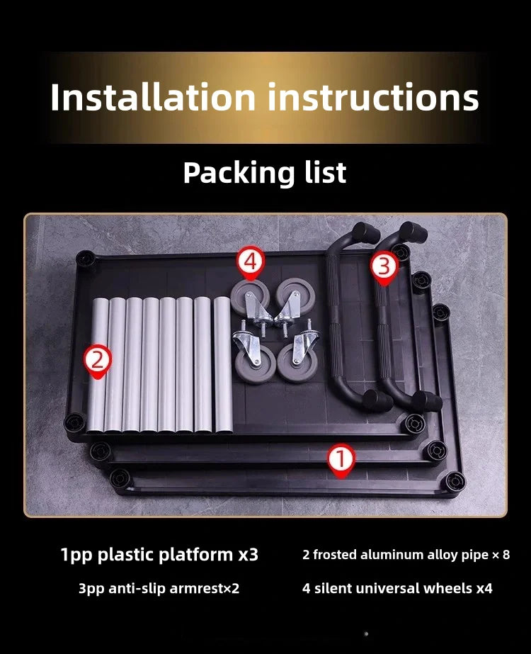 Loading Storage Trolley Cart Tool Service Cart Auxiliary Tool Trolley Carrito De Almacenamiento Con Ruedas Organizer Cart ST042