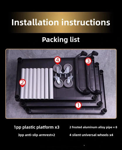 Loading Storage Trolley Cart Tool Service Cart Auxiliary Tool Trolley Carrito De Almacenamiento Con Ruedas Organizer Cart ST042