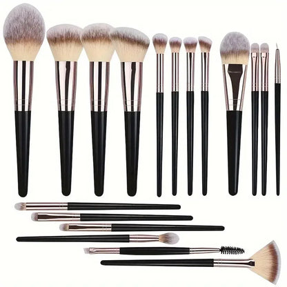 Complete Professional Makeup Brushes Set All in One Kit for Eyeshadow Eyeliner Face and Detailed Cosmetics Application Tools