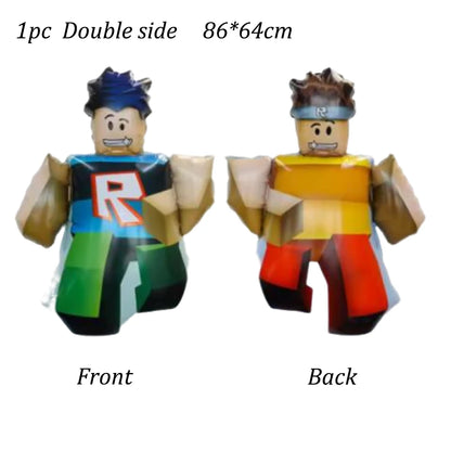 Roblox Game Themed Aluminum Balloons for Kids Birthday Party Decorations Ideal Gifts for Game Lovers Balloon Theme Periphery