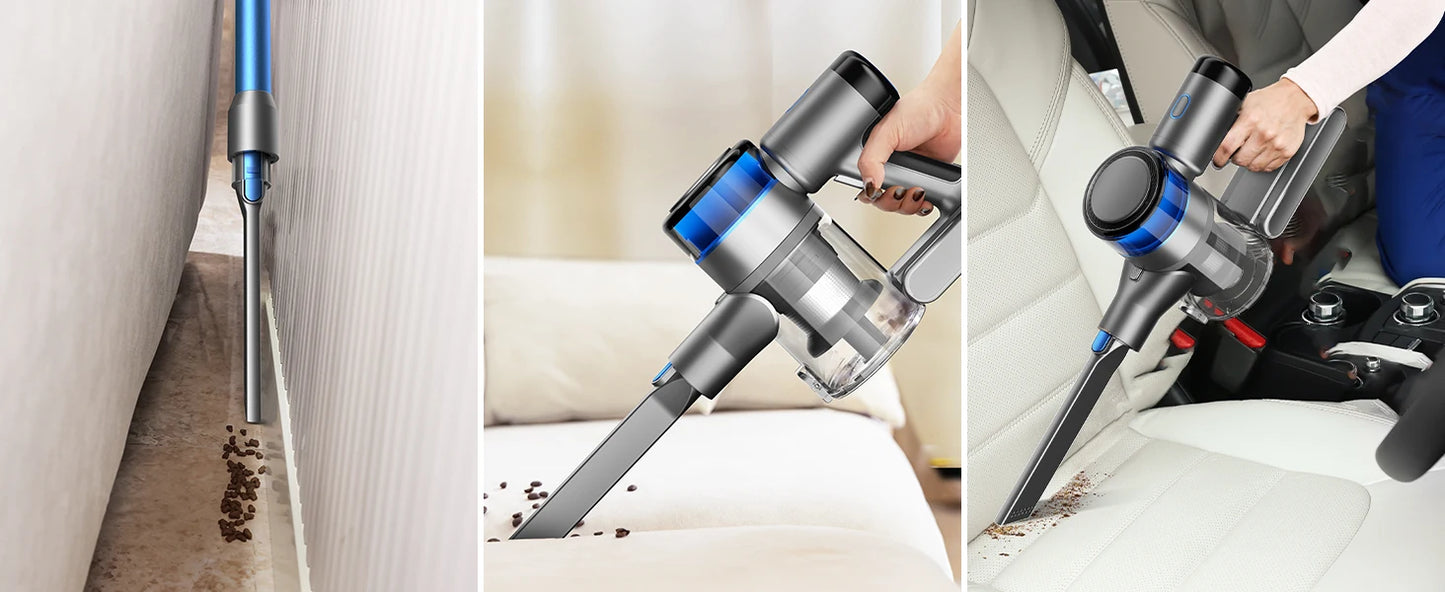 INSE S9X Cordless Vacuum Cleaner 45Kpa Stick Vacuum with LED Display 55min Runtime 4 Suction Modes Smart Adjustment Home Applian