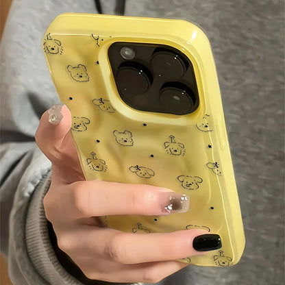 Cute Minimalist Full Puppies Soft Phone Case for iPhone 17 16 Pro Max 15 16 Pro 13 14 12 11 Pro Max Plus 16E 17Air Stylish Cover