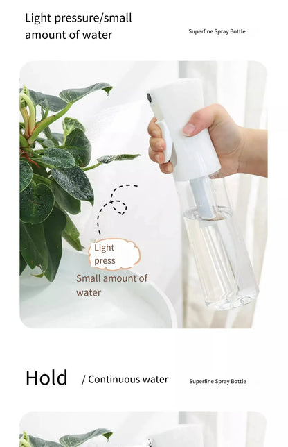 Spray bottle continuous high pressure water refill dilution fine mist atomizing spray bottle pressed refill water bottle size op