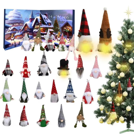 Christmas 2025 New Advent Calendar Cute Gnome 24 Days Countdown Calendar Children's Holidays Advent Calendars Christmas Supplies
