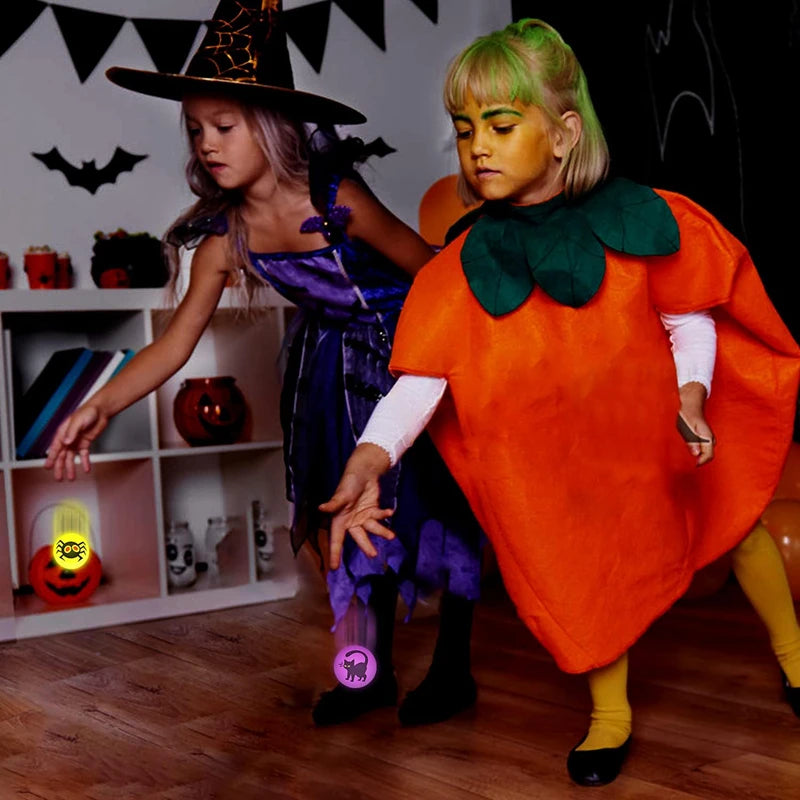 Halloween Glow in the Dark Bouncing Balls - Party Favors & Trick or Treat Gifts for Kids (10-100 Pack)